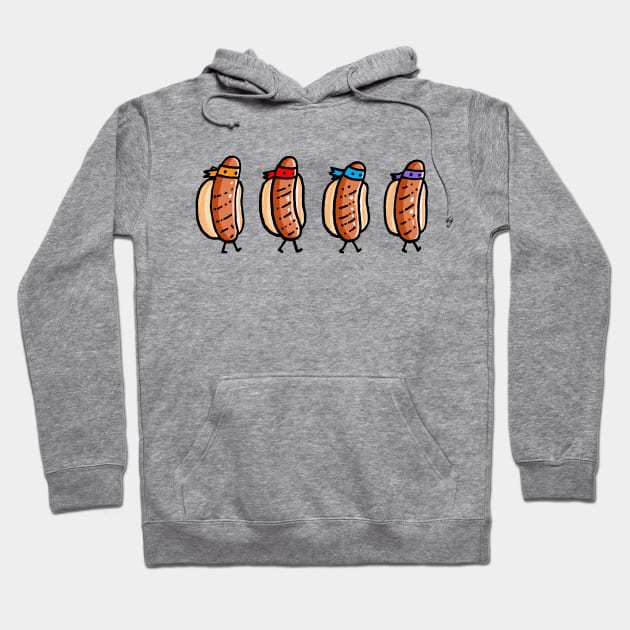 Ninja Frankfurters Hoodie by Walmazan